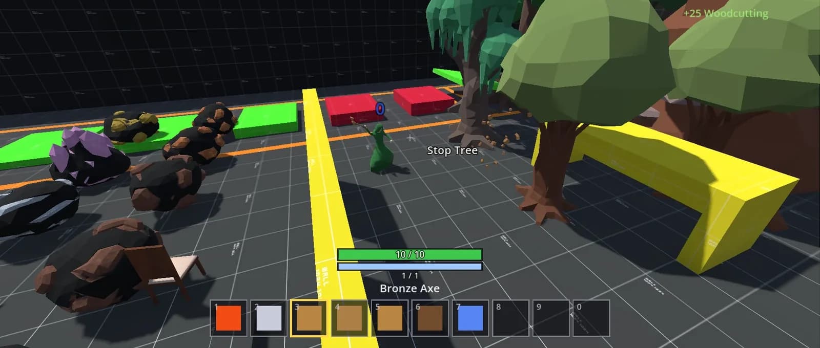 Chopping, in the test room