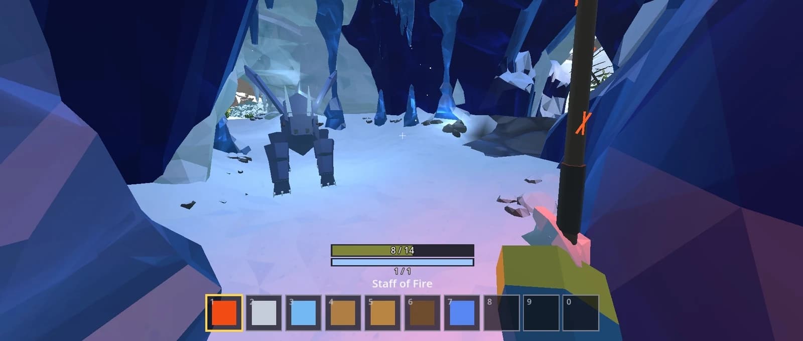 The cave in the ice